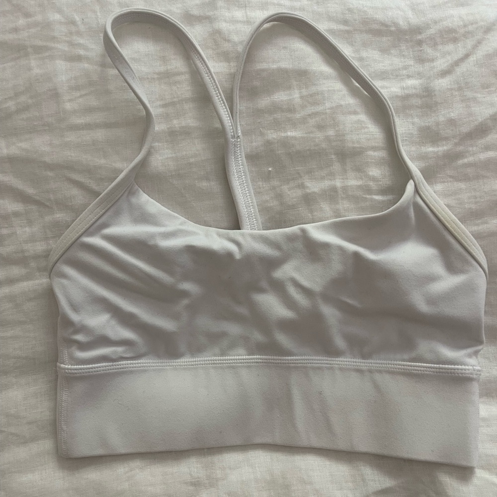 White power y longline bra size 4